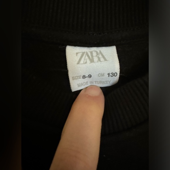 Zara Girls sweatshirt/poplin shirt 2in1. - Picture 5 of 5